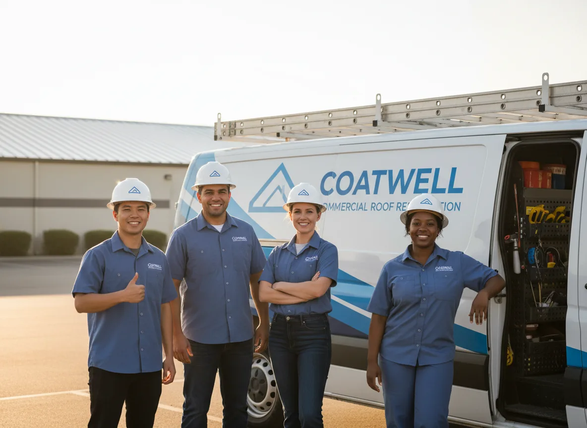 Commercial roof coating company in Newton, MA