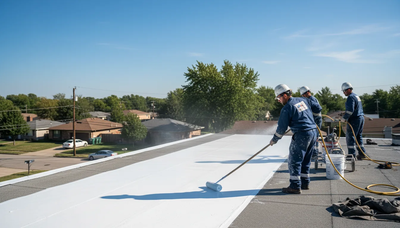Commercial roof coating in Newton, MA near me